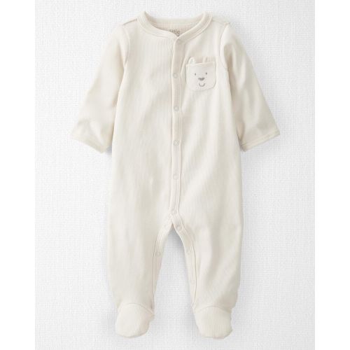 Baby Organic Cotton Snap-Up Sleep & Play - Sweet Cream
