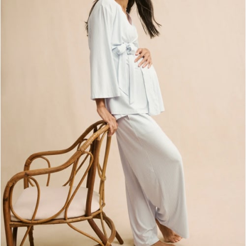 LAKE | Women | DreamModal Pajamas | Fog Maternity Kimono Bundle