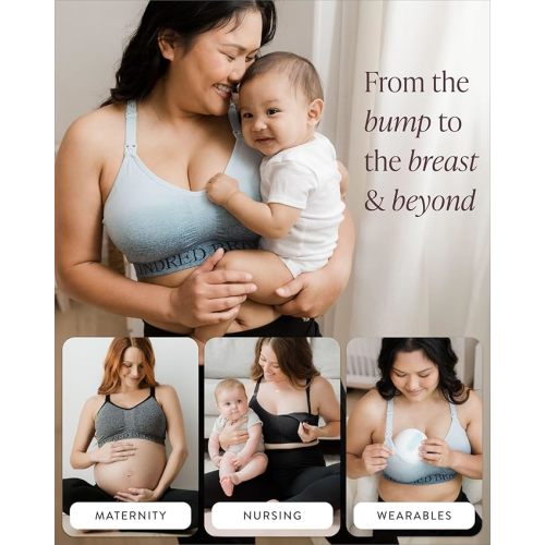 Kindred Bravely Sublime Nursing Sports Bras for Breastfeeding, Soft & Stretchy Maternity Bra