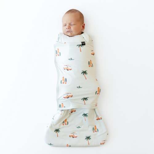 Sleep Bag Swaddler in Dew Surf 1.0
