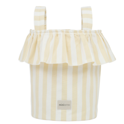 Basket Stripes - Butter + White - Minicoton