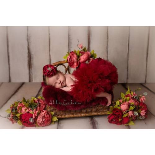 Newborn Burgundy Tutu, RED TUTU, Newborn Tutu Set, Newborn Tutu, Red Infant Tutu Set, Photoshoot Tutu, Infant Tutu Set, Newborn Photo Props