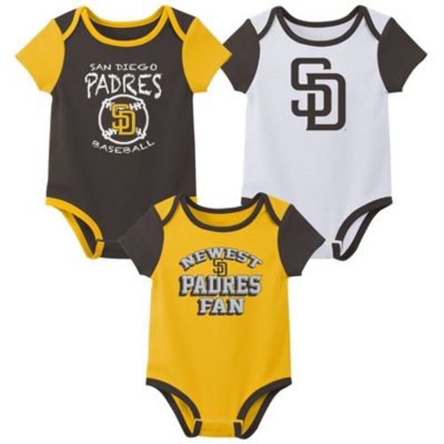 Mlb San Diego Padres Infant Boys' 3pk Bodysuit