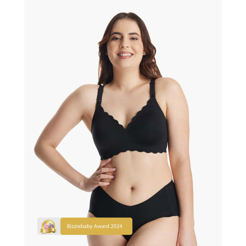 Jelly Strip - Seamless Floral Push up Nursing Bra -YN46