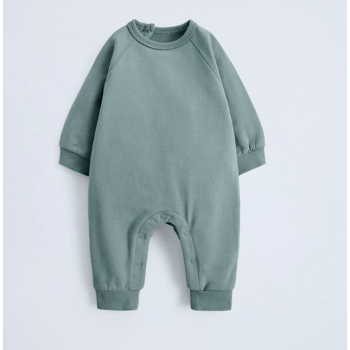 PLAIN PLUSH JUMPSUIT - Greenish | ZARA United States