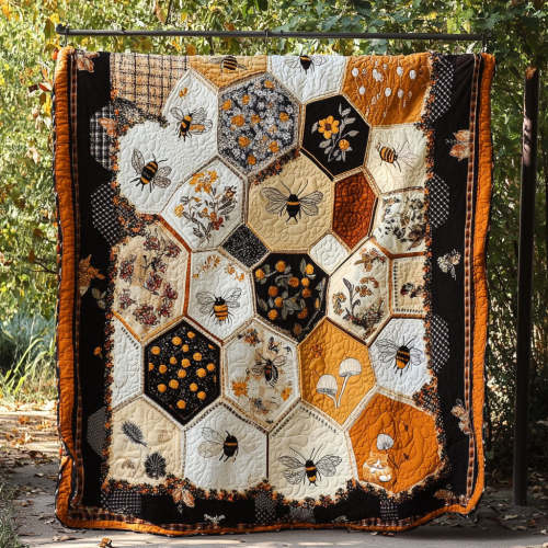 Bee Quilt Throw