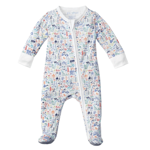 Jersey Shore Zip Baby Onesie | Joy Street Kids