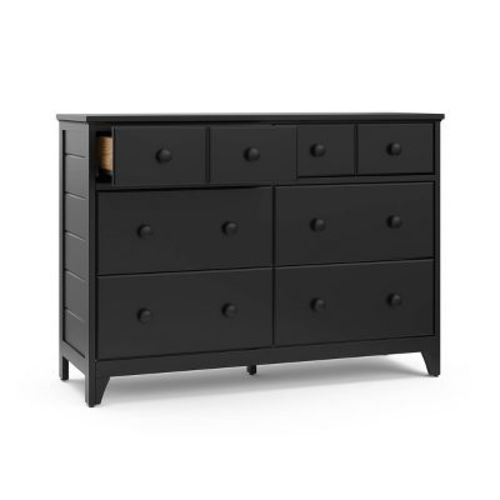Storkcraft Moss 6-Drawer Double Dresser - Black