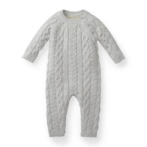 Hope & Henry Baby Organic Cable Knit Sweater Romper