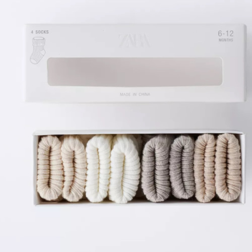 FOUR-PACK OF SOCKS WITH COLOR BOX - Light beige | ZARA United States