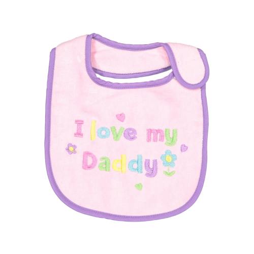 First Impressions Baby Girl “I Love My Daddy” Pink Bib