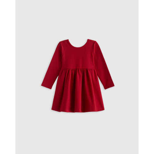 Organic Cotton Long Sleeve Skater Dress - Baby Girl