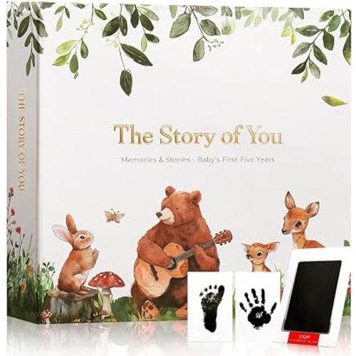 Baby Book Keepsake for Baby Gift,Baby Memory Book Scrapbook