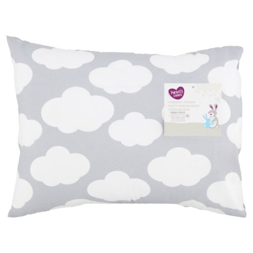 Parent's Choice Toddler Pillow with Removable Pillowcase, Cloud Print
