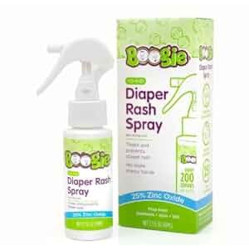 Boogie Diaper Rash Cream Spray for Baby, Travel Friendly No-Rub Touch Free Application for Sensitive Skin, Over 200 Sprays per Bottle, 1.7 oz (Pack of 1)