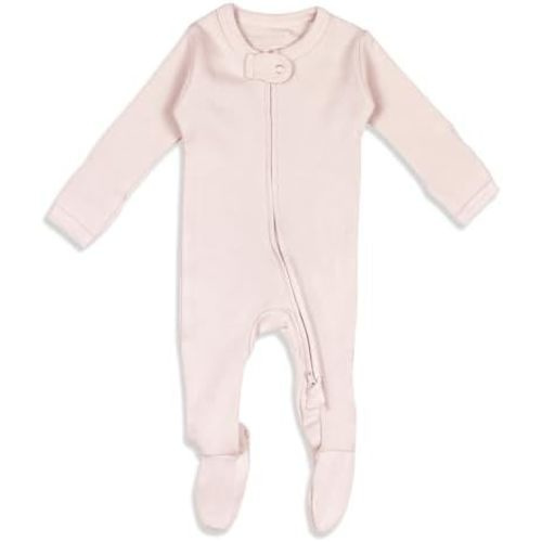 L'ovedbaby Unisex Baby Organic 2-way Zipper Footie