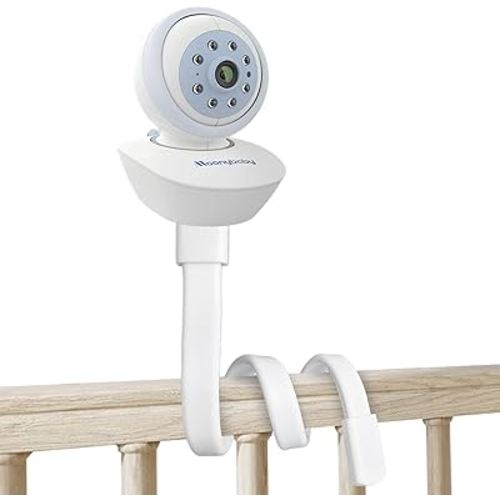 Moonybaby Universal Baby Monitor Crib Mount, Also for Babysense VBM55, Momcozy BM01, VTech VM901, VH919HD, Motorola VM36XL & VM50G, or Any Device That Has Standard 1/4 Threaded Hole,White