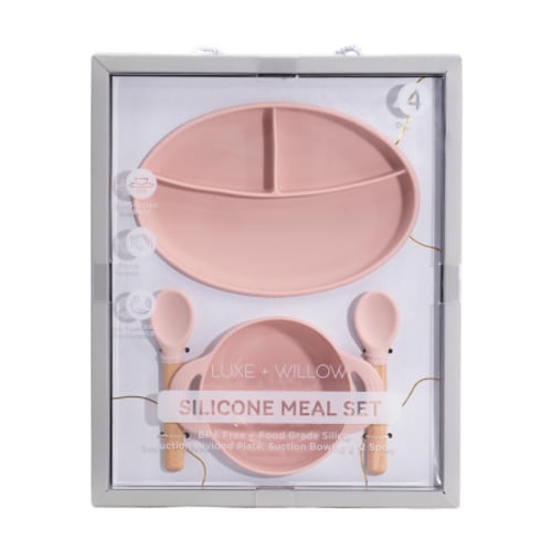 NEW Luxe + Willow Silicone Meal Set BPA Free Food Grade Silicone