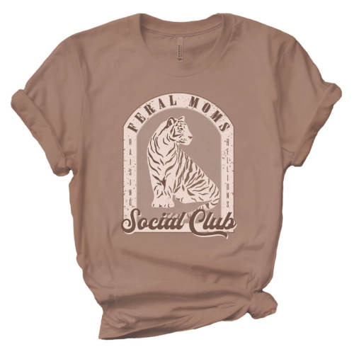 Feral Moms Club Graphic Tee | Espresso