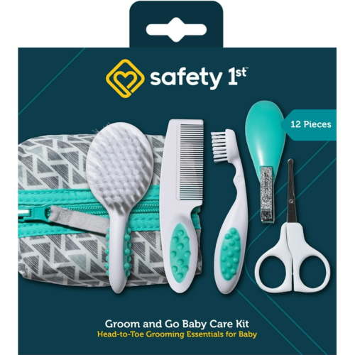 Safety 1st Groom & Go Baby Care Kit, Pyramids Aqua