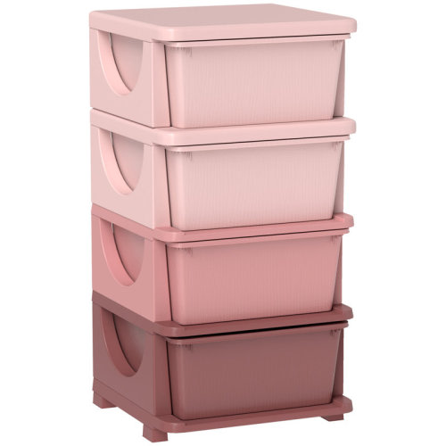 Rebrilliant 30" 4 Tier Kids Storage Unit Dresser Tower & Reviews | Wayfair