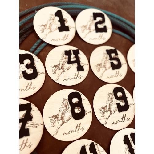 Western Monthly milestone markers *Made to Order*
