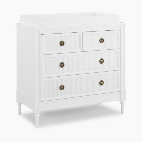 Delta Children Madeline 4 Drawer Dresser with Changing Top - Bianca White