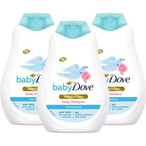 Baby Dove Tear Free Baby Shampoo Rich Moisture, 400ml // 13oz (Pack of 3)