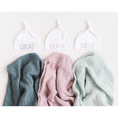 Personalized Baby Hat Set