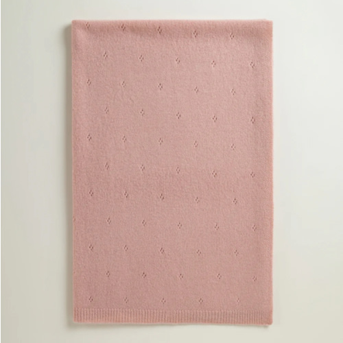 Cashmere Baby Blanket | Pointelle Cashmere Baby Blanket | Petit Louli