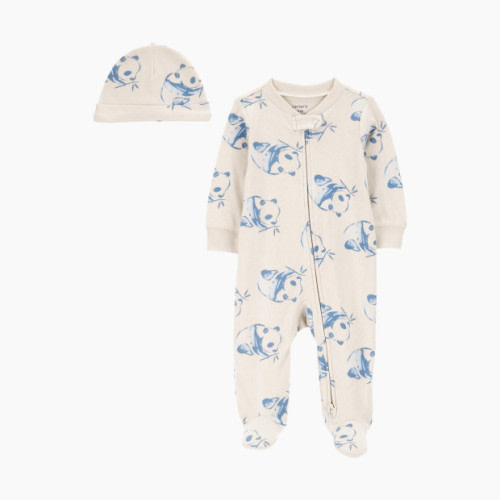 Carter's 2-Piece Sleep & Play and Cap Set - Blue, 3 M