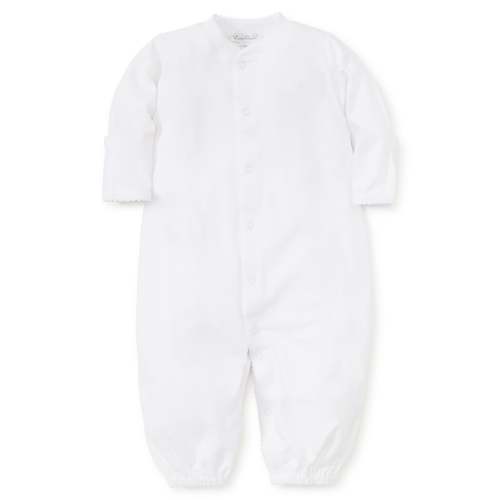White Kissy Basics Conv. Gown (Newborn)