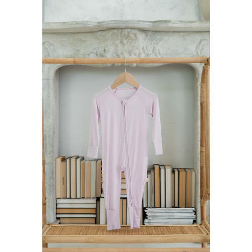 Zippered Romper in Bubblegum