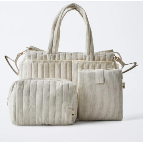 STRIPED DIAPER BAG PACK