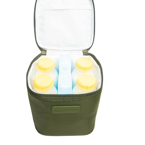 Sarah Wells Cold Gold Breastmilk Cooler with Ice Pack