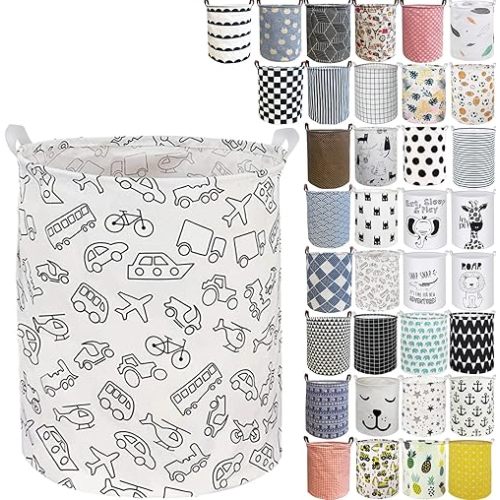 Collapsible Laundry Basket in Bedroom Waterproof Laundry Hamper in Bathroom Large Laundry Bag in College Dormitory Cloakroom Livingroom Nursery Organizer Toy Bin