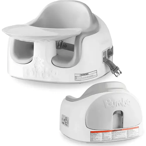 Bumbo 3-in-1 Baby Multi Seat Booster w/ Feeding Tray, 6-36 Months Old, Cool Grey