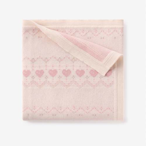 Love Fairisle Knit Baby Blanket – Elegant Baby