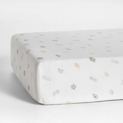Supersoft Sea Dreams Organic Cotton Baby Crib Fitted Sheet