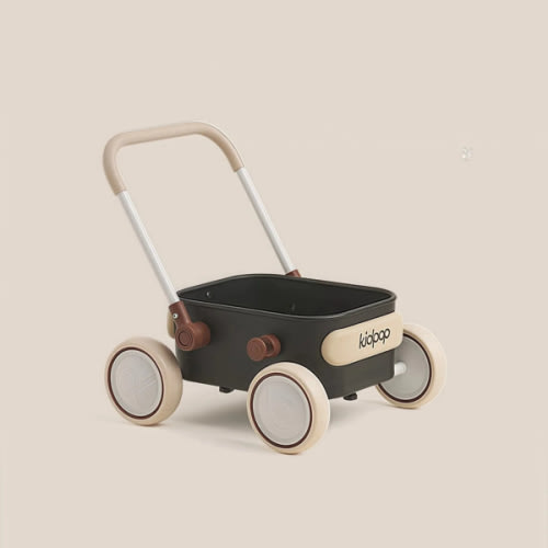Baby Push Walker with Wheels | Lightweight & Stable Design, Black