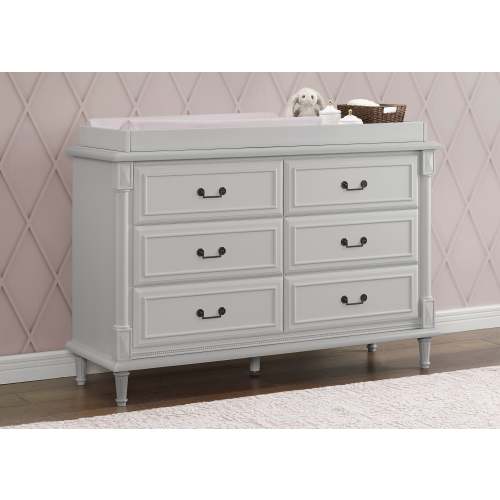 Juliette 6 Drawer Dresser with Changing Top and Interlocking Drawers