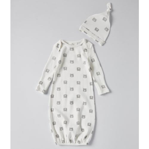 Starting Out Baby Boys Newborn-6 Months Long Sleeve Bear Gown