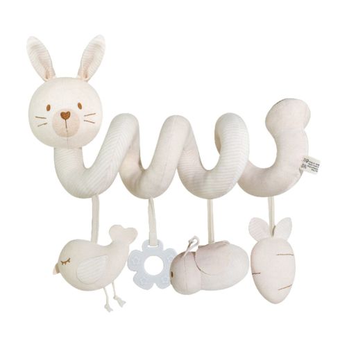 Baby Spiral Plush Toy Sensory Stroller Toy Stretch & Spiral Car Seat Toy for Newborns and Infants