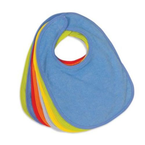 Neat Solutions Boys 8 Pack Solid Multi Terry Feeder Bibs