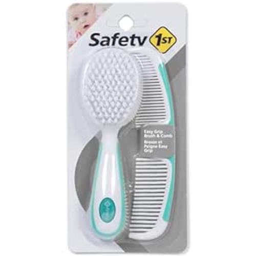 Amazon.com : Safety 1st Easy Grip Brush and Comb, Colors May Vary : Baby Health And Personal Care Kits : Baby