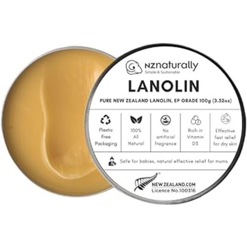 Pure New Zealand Lanolin EP Grade 100g- Effective nipple cream rich in vitamin D3