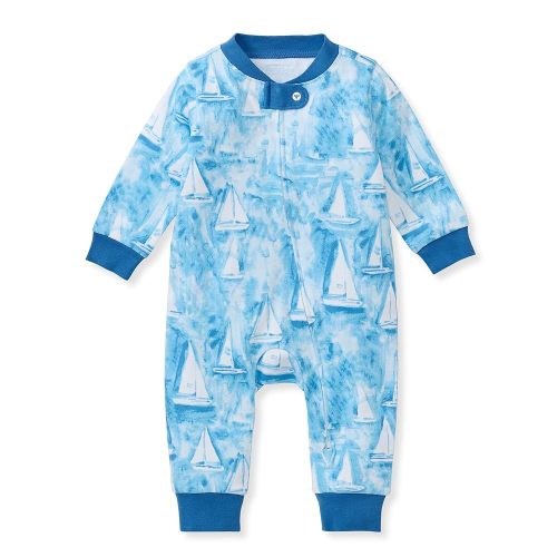 Burt's Bees Baby baby-boys Sleep and Play Pjs, 100% Organic Cotton One-piece Zip Front Footless Romper Jumpsuit Pajamas