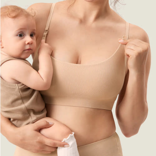 Ribbed Scoop Nursing Bralette