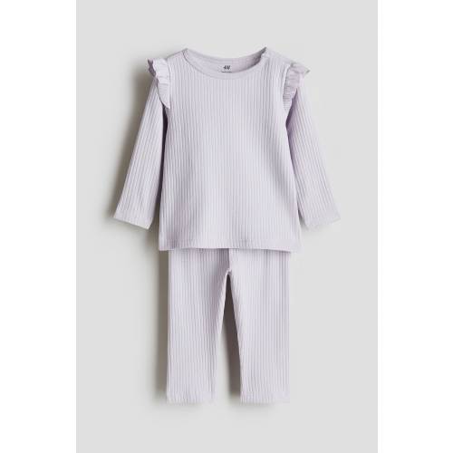 RIBBED COTTON SET