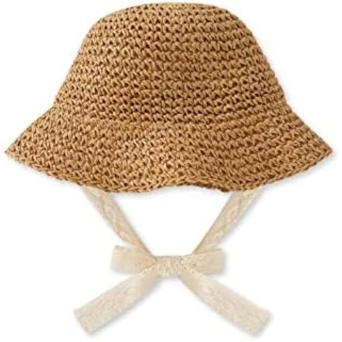 pureborn Baby Toddler Girls Straw Sun Hat Summer Beach Hat